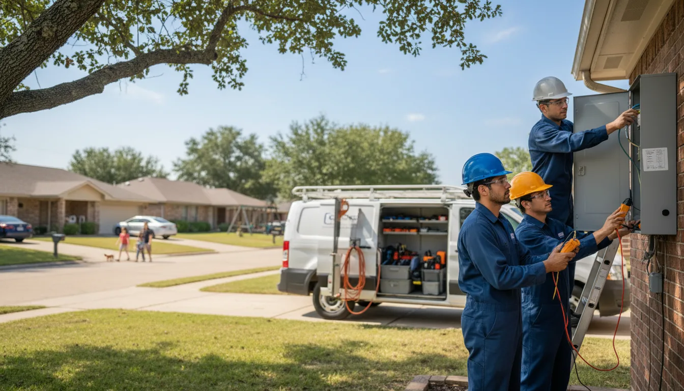 Certified electrician providing emergency electrical services in Juniata, NE